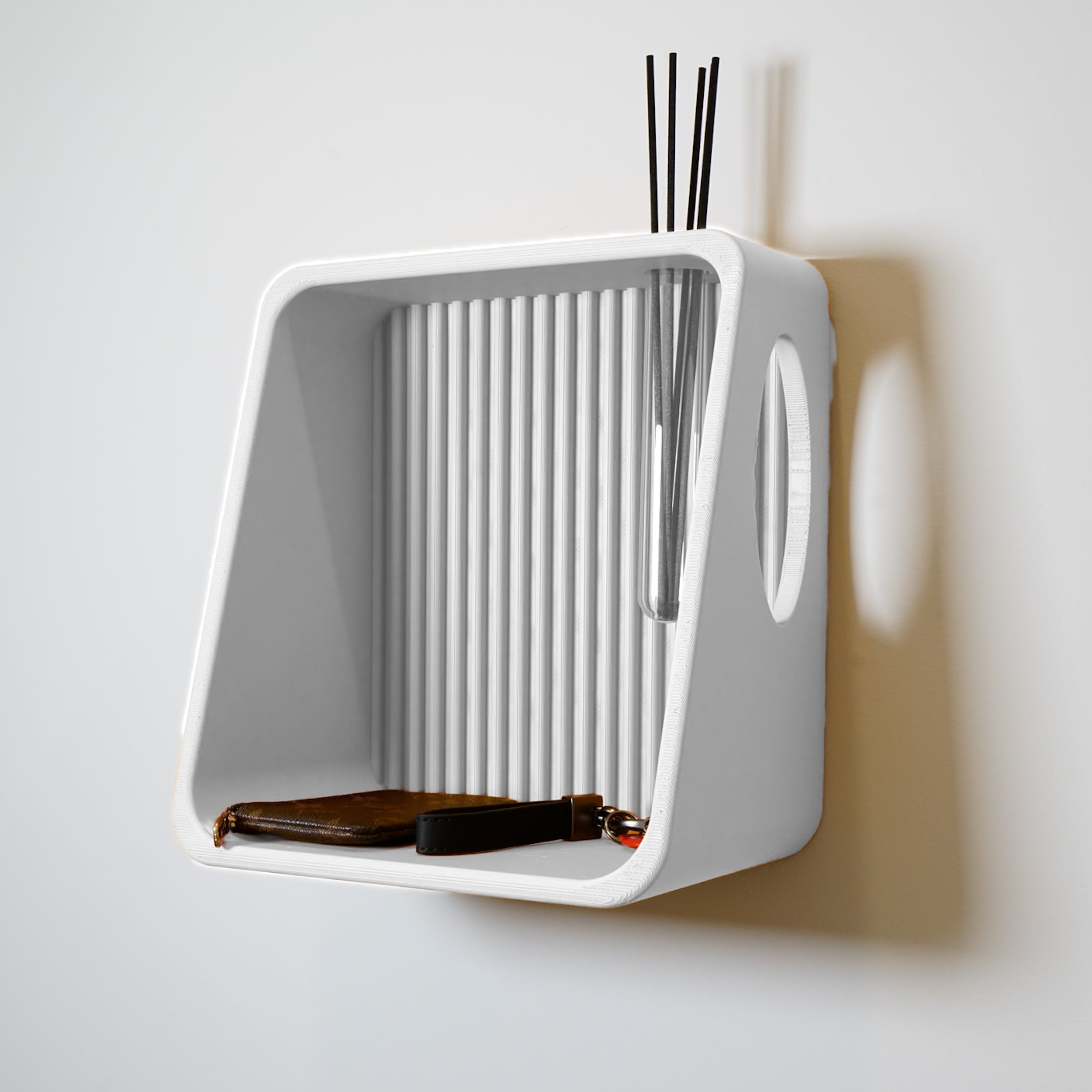 Modern Floating Wall Shelf, Propagation or Reed Diffuser